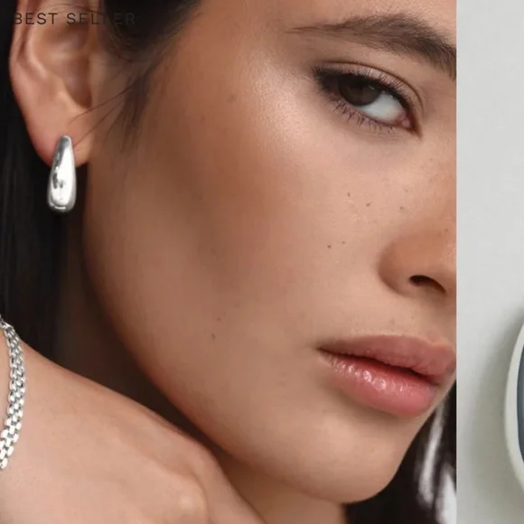 SAINT VALENTINES PAOLO HOOPS in sterling silver - Picture 3 of 13